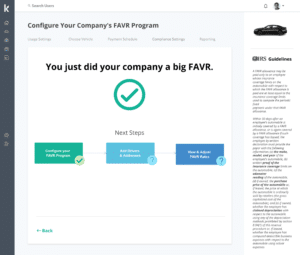 Configure Your Company FAVR Program App